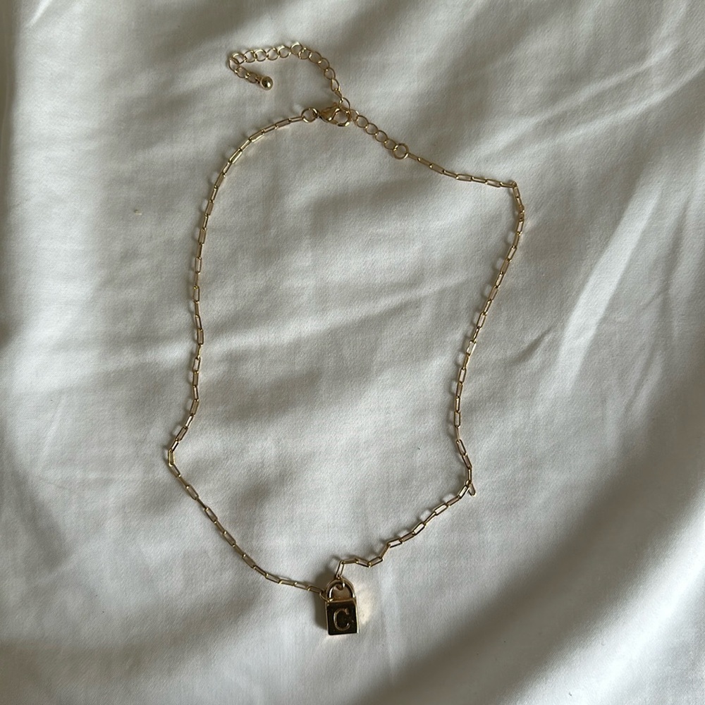Padlock “C” Lock Necklace